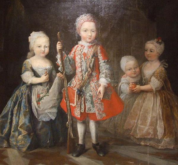 Maria Giovanna Clementi Charles Emmanuel IIIs children oil painting image